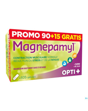 Magnepamyl opti+    caps  90+15 gratuit