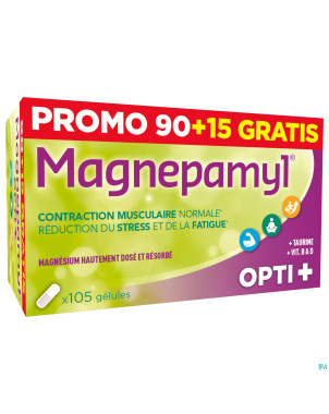 Magnepamyl opti+    caps  90+15 gratuit