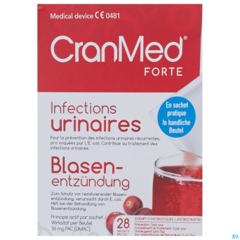 Cranmed forte prevention traitement pdr sachet  28