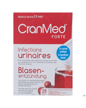 Cranmed forte prevention traitement pdr sachet  28