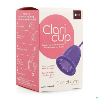 Claricup coupelle menstruelle taille 1