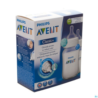 Avent biberon classic+ pp duo 2x260ml