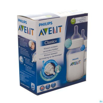 Avent biberon classic+ pp duo 2x260ml