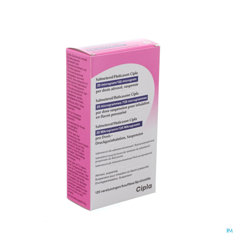 Salmeterol fluticason cipla aero  25mcg/125mcg