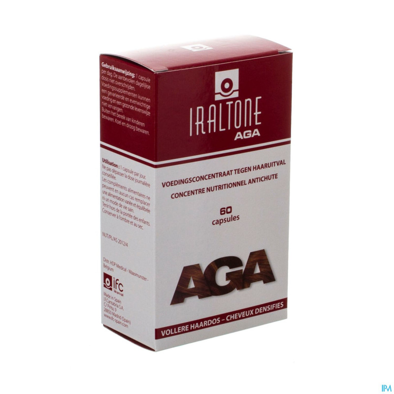 Iraltone aga chute cheveux caps 60 rempl.2484723