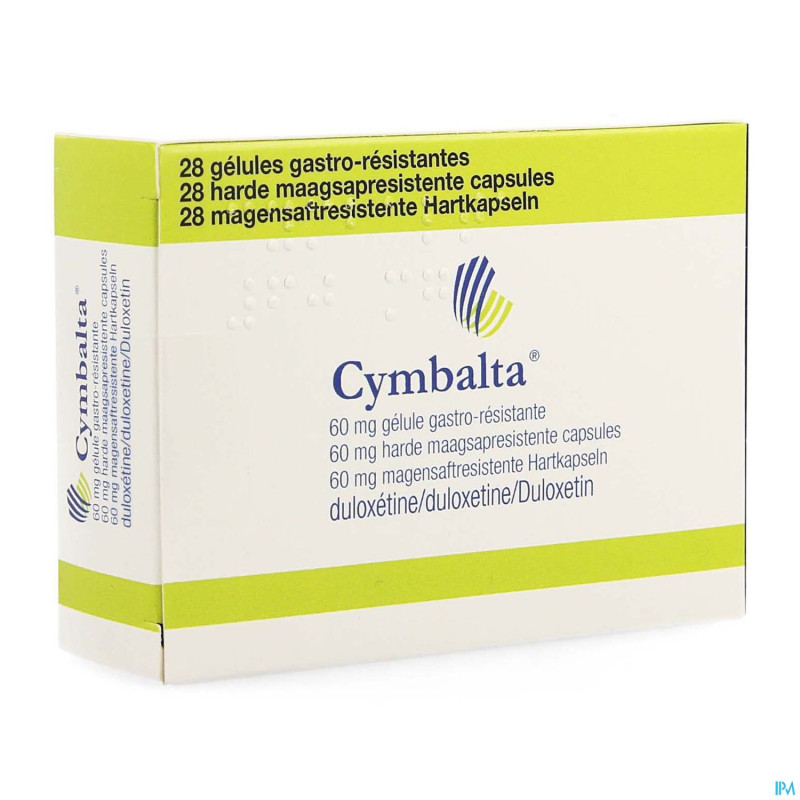 Cymbalta 60mg pi pharma caps gastro resistant 28
