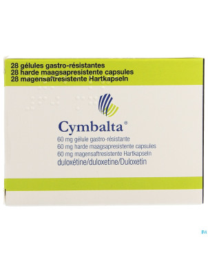 Cymbalta 60mg pi pharma caps gastro resistant 28