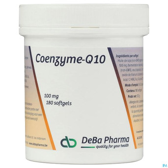 Q10 100mg    softgels 180    deba