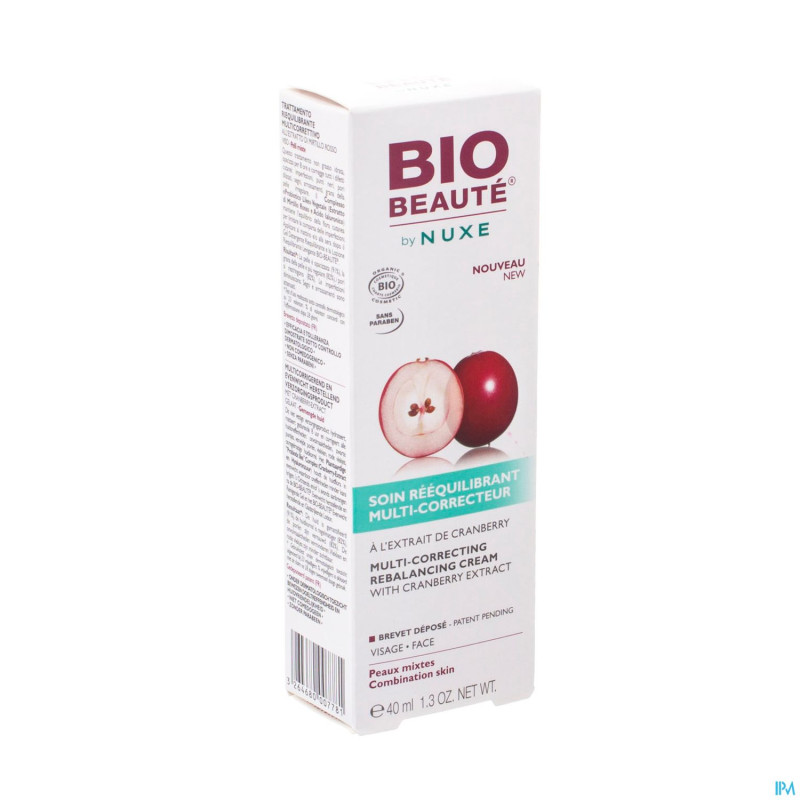 Bio beaute reequilibrant soin multi correct.  40ml