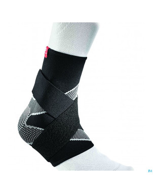 Mcdavid ankle sleeve 4way elast.gel+strap black  s