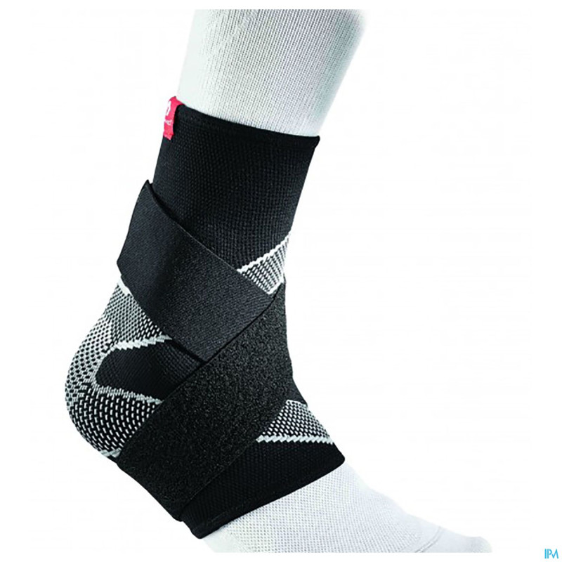 Mcdavid ankle sleeve 4way elast.gel+strap black  m