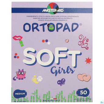 Ortopad soft girls medium  76x54mm 50 72232