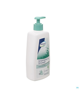 Tena shampoo & shower nf 500ml 1207