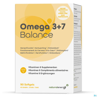 Natural energy  - omega 3+7 balance   caps 90