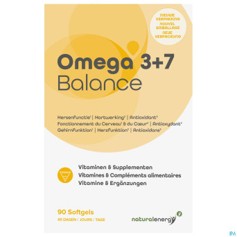 Natural energy  - omega 3+7 balance   caps 90