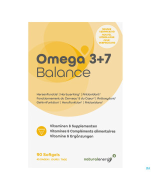 Natural energy  - omega 3+7 balance   caps 90