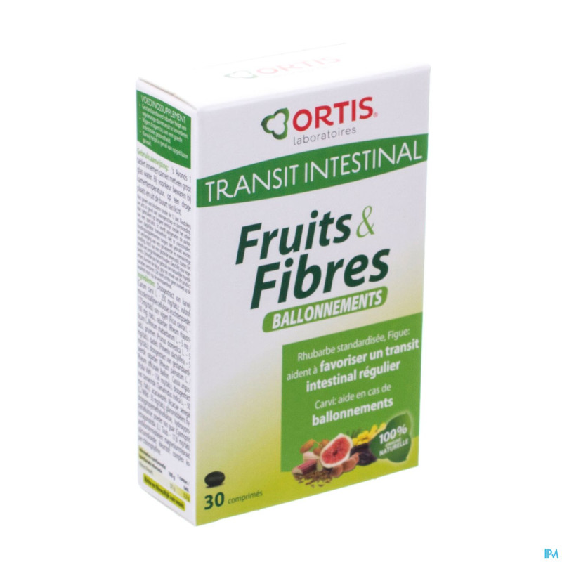 Ortis fruits & fibres ballonnement    tabl  30
