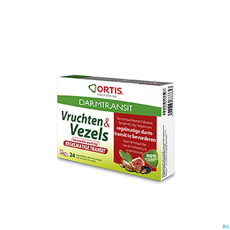 Ortis fruits & fibres transit regulier    cubes 24
