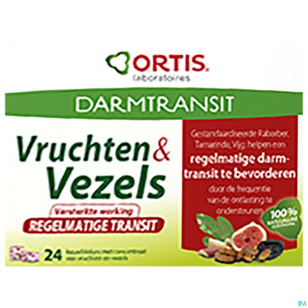 Ortis fruits & fibres transit regulier    cubes 24