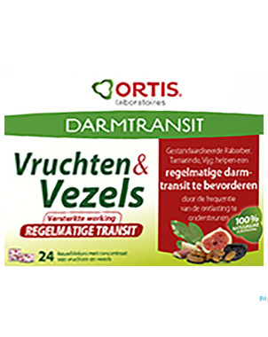 Ortis fruits & fibres transit regulier    cubes 24