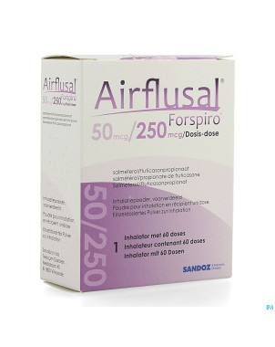 Airflusal forspiro 50mcg/250mcg pulv inh. 1x60 dos