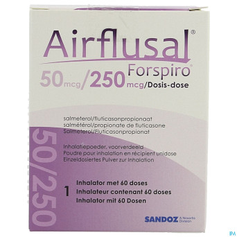 Airflusal forspiro 50mcg/250mcg pulv inh. 1x60 dos