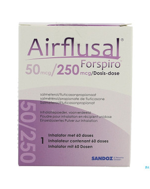 Airflusal forspiro 50mcg/250mcg pulv inh. 1x60 dos