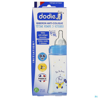 Dodie biberon initiation+ bleu 270ml