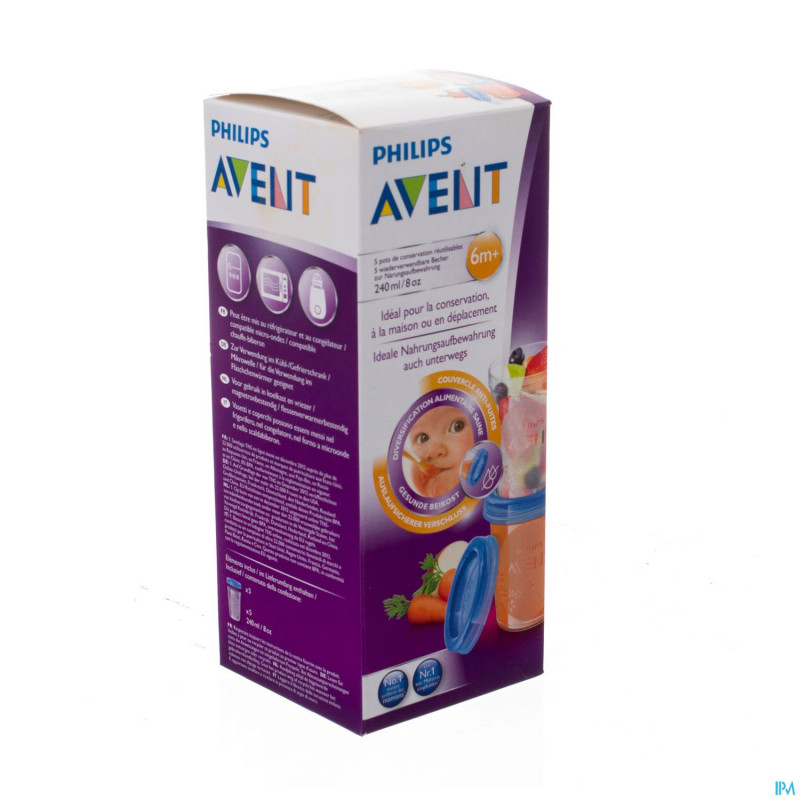 Philips avent via natural pots consevation   240ml