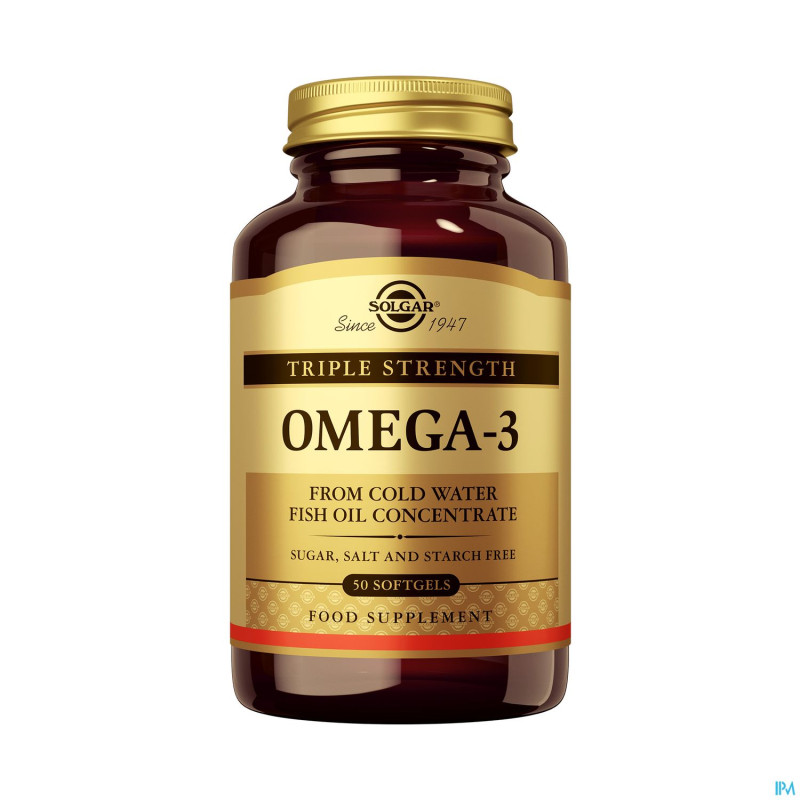 Solgar omega 3 triple strength    softgel  50