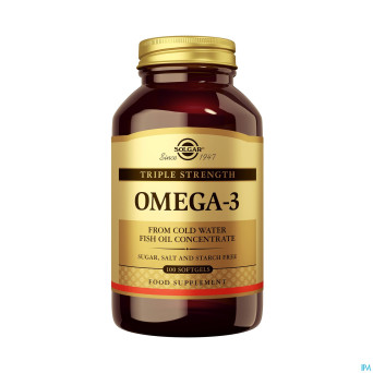 Solgar omega 3 triple strength    softgel 100