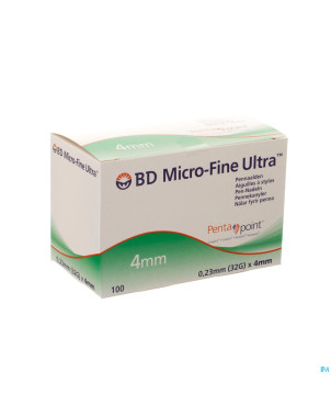 Bd microfine ultra aig. stylo 4mm 32g easyflow 100