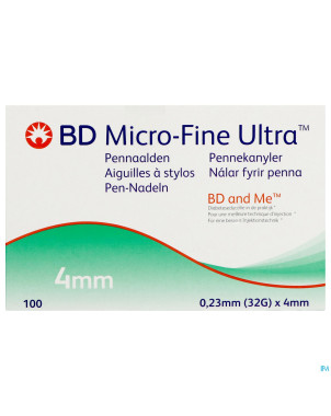 Bd microfine ultra aig. stylo 4mm 32g easyflow 100