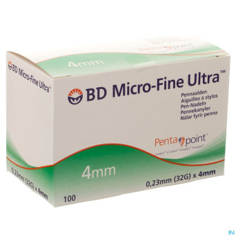 Bd microfine ultra aig. stylo 4mm 32g easyflow 100