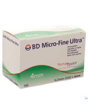 Bd microfine ultra aig. stylo 4mm 32g easyflow 100