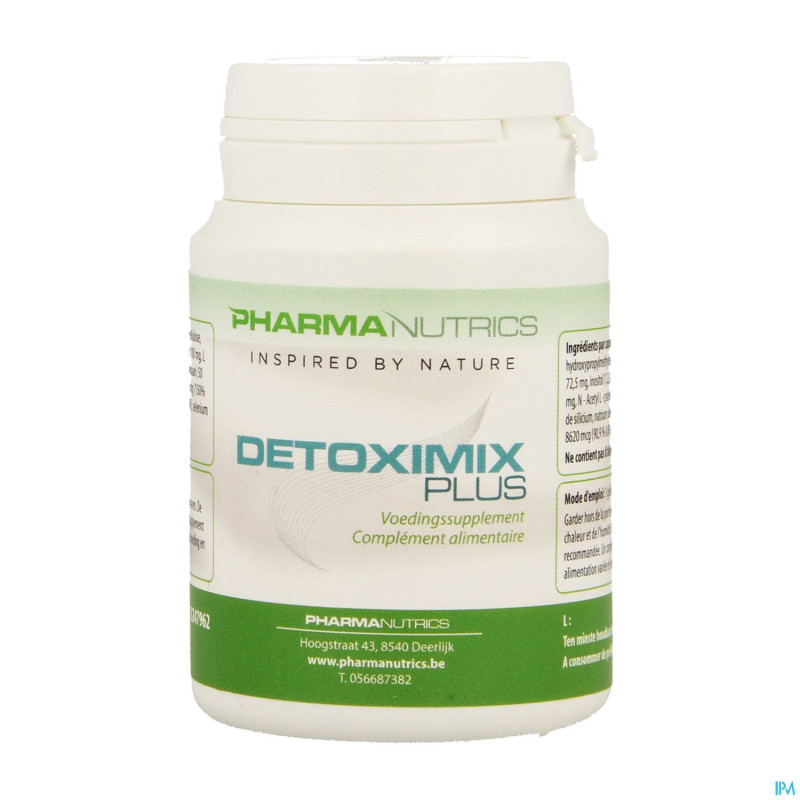 Detoximix plus pot caps 60    pharmanutrics