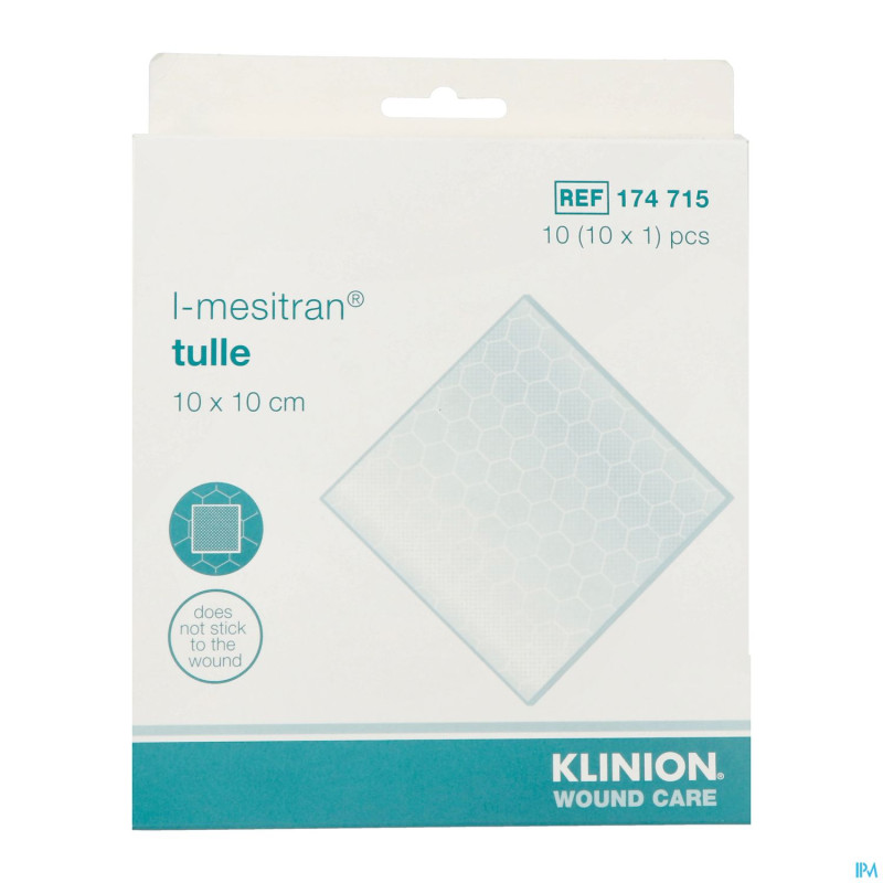 L-mesitran tulle 10x10cm 10