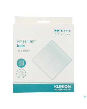 L-mesitran tulle 10x10cm 10