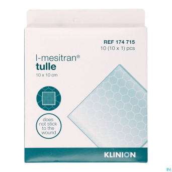 L-mesitran tulle 10x10cm 10