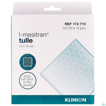 L-mesitran tulle 10x10cm 10