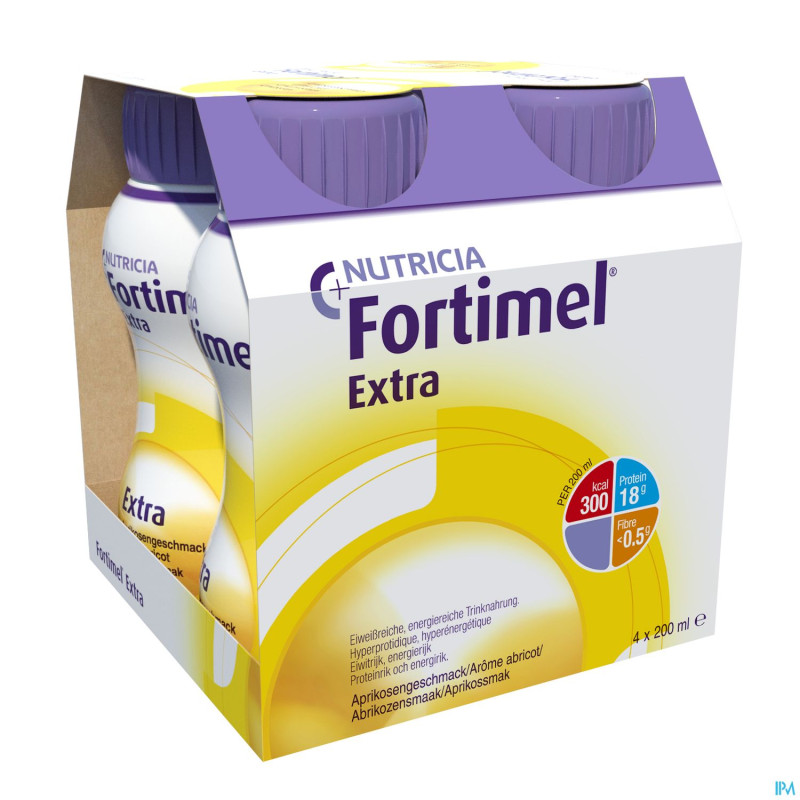 Fortimel extra abricot nf   4x200ml rempl.2505014