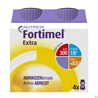 Fortimel extra abricot nf   4x200ml rempl.2505014