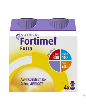 Fortimel extra abricot nf   4x200ml rempl.2505014