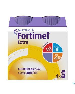 Fortimel extra abricot nf   4x200ml rempl.2505014