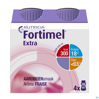Fortimel extra fraise nf    4x200ml rempl.2401487