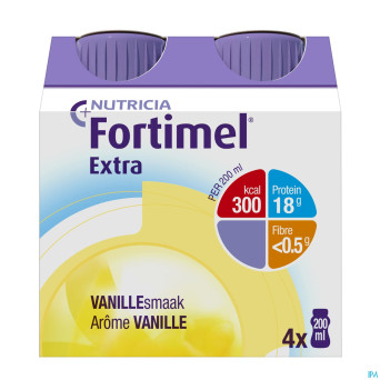 Fortimel extra vanille nf   4x200ml rempl.2401511