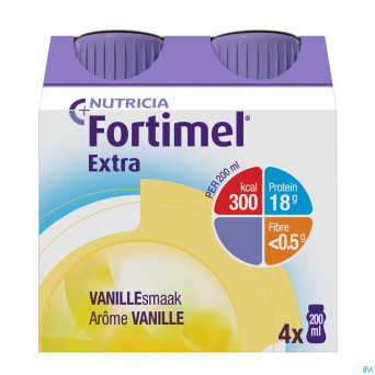 Fortimel extra vanille nf   4x200ml rempl.2401511