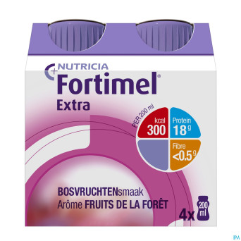 Fortimel extra fruits foret nf4x200ml rempl2505006