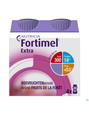 Fortimel extra fruits foret nf4x200ml rempl2505006