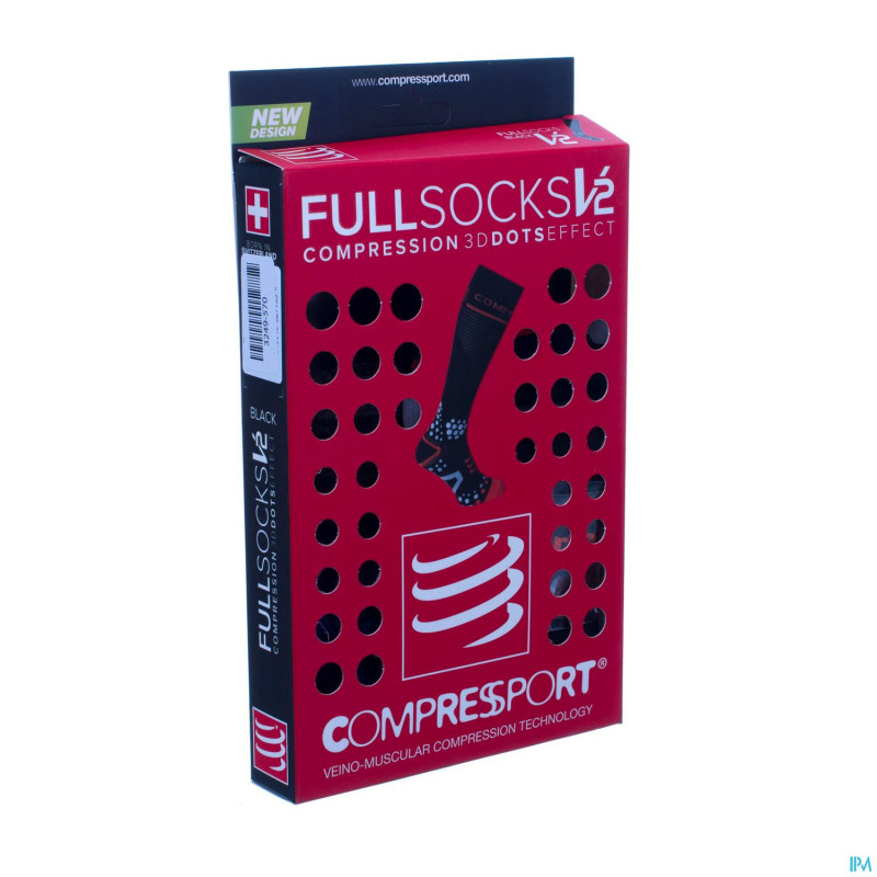 Compressport full socks black 1s
